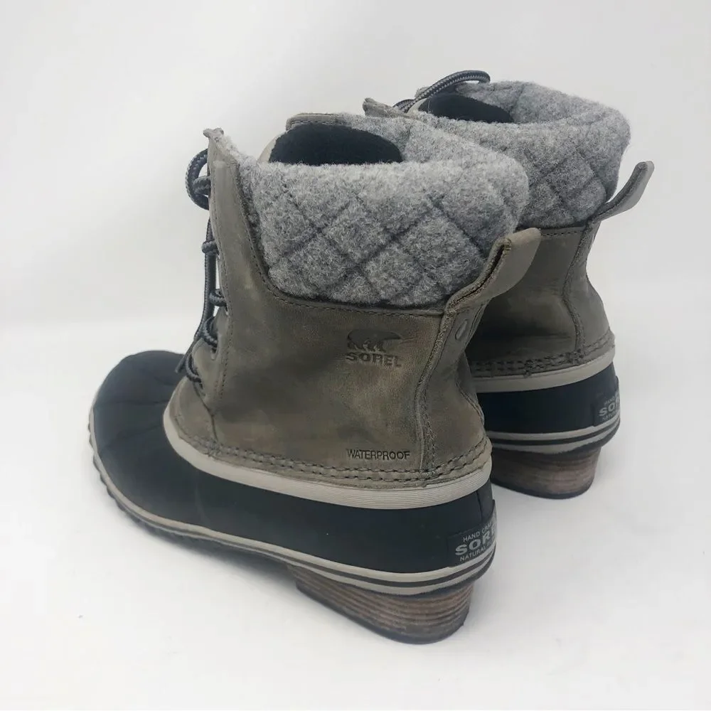SOREL | Slimpack II Lace - Elk Waterproof Rain & Snow Boots Women’s Size 8.5